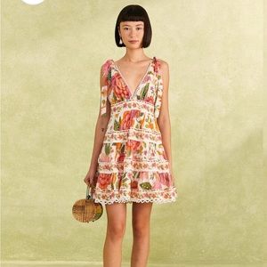 Off-White Macaw Bloom Mini Dress Farm to Rio Small